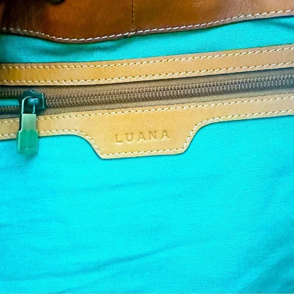 Luana Floral Embroidered Italian Leather Tote - Picture 11 of 13